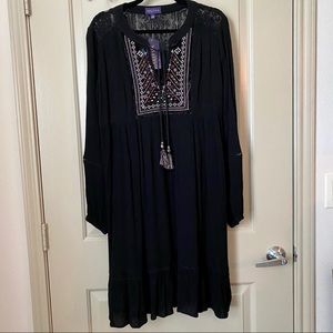 Boho Black Dress